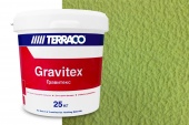 Gravitex Micro декоративное покрытие на акриловой основе с мелкой текстурой типа "шагрень", отлично подходит для создания таких фактур как: арт-бетон, карта-мира, травертин, дождь, кирпич и др.