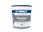 Флекситекс Высокоэластичное акриловое текстурное покрытие для фасадных работ, 15 л (23 кг)