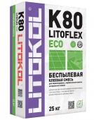 LITOFLEX К80 ECO Беспылевая высокоэластичная клеевая смесь, 25 кг