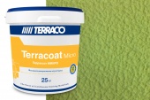 Terracoat Micro (G) декоративное покрытие на акриловой основе из высококачественных полимеров с мелкой текстурой типа "шагрень". Отлично подходит для создания таких фактур как: арт-бетона, карты-мира, травертин, дождь, кирпич и др.