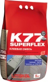 SUPERFLEX К 77 Суперэластичная клеевая смесь для крупноформатной плитки и керамагранита, 5 кг