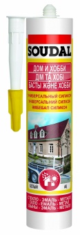 Soudal Универсальный силикон серый, 280 мл 